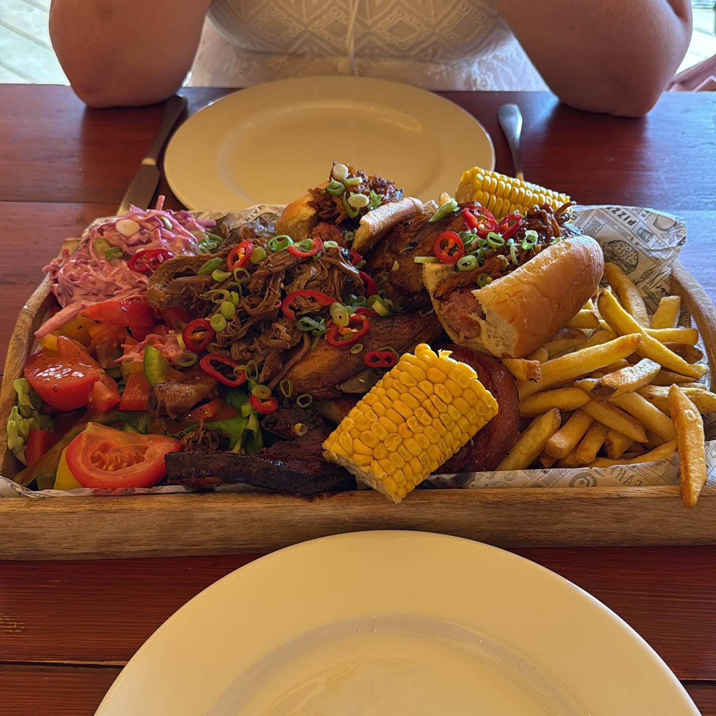 The steak is coming on a separate plate…