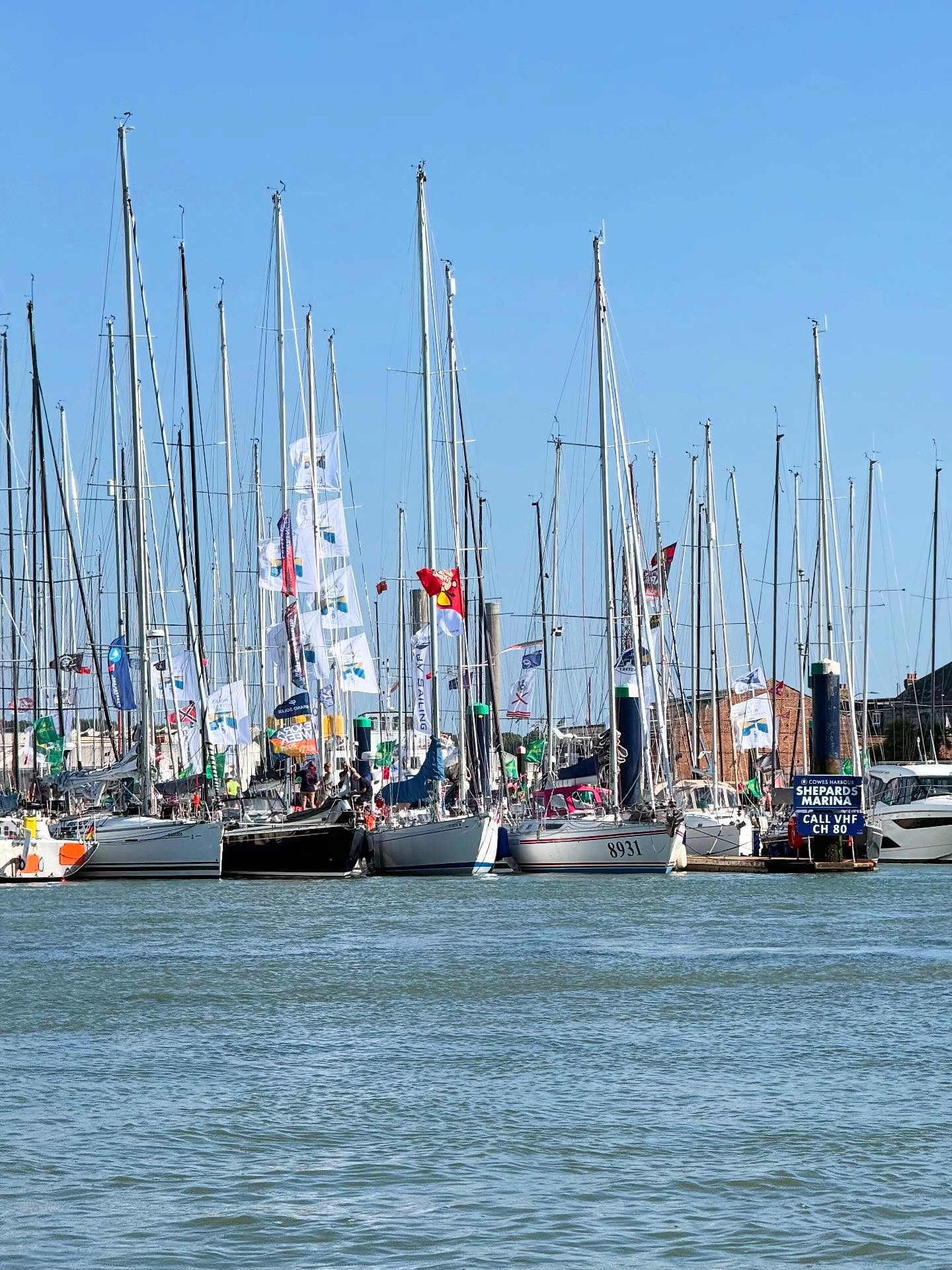 In Cowes for the weekend.